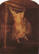 REMBRANDT Harmenszoon van Rijn The Slaughterd Ox (mk08) oil painting on canvas